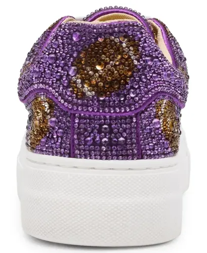 Betsey Johnson Women's Sidny Platform Sneakers - Purple Football - 3