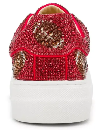 Betsey Johnson Women's Sidny Platform Sneakers - Red Football - 3