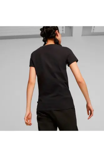 Better Essentials Kadın Siyah Yuvarlak Yaka Tişört-PUMA Black - 3