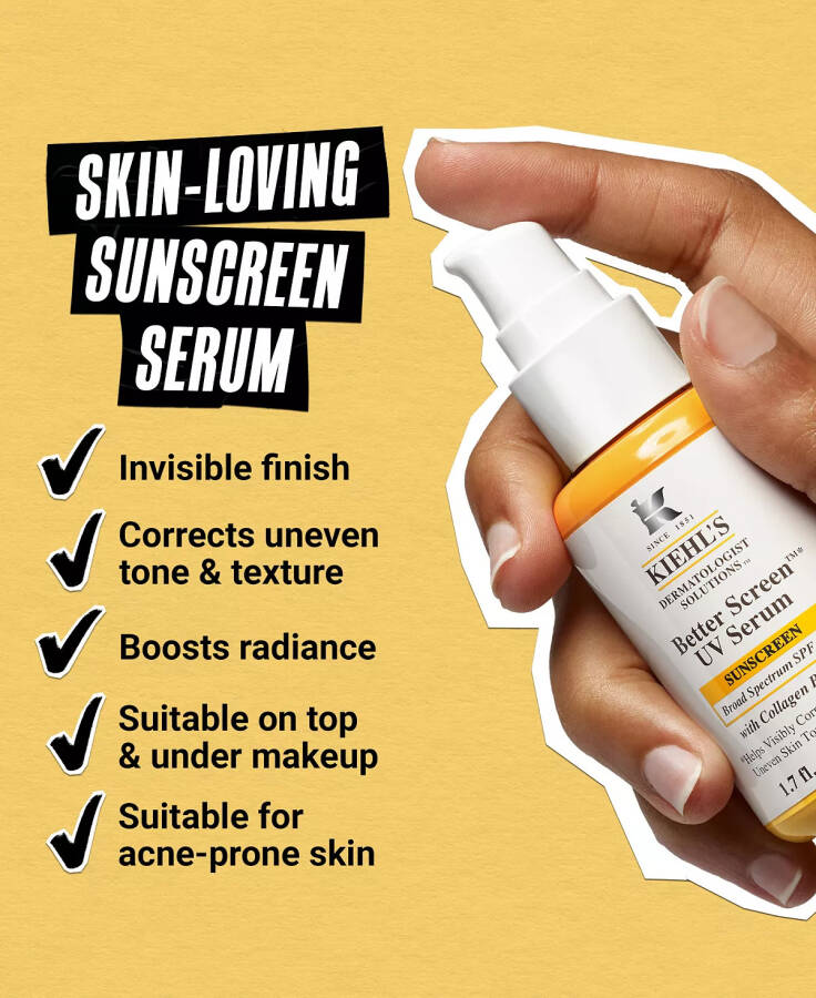 Better Screen UV Serum SPF 50+ With Collagen Peptide No Color - 8