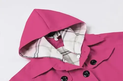 Betusline Girl's Single Breasted плаш Dress плащ Outwear, 2-14 лет - 6