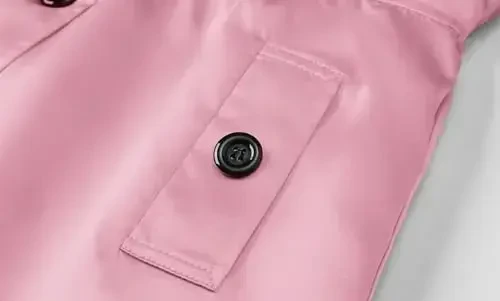 Betusline Girl's Single Breasted плаш кийим Ташқи кийим, 2-14 Йиллар - 6