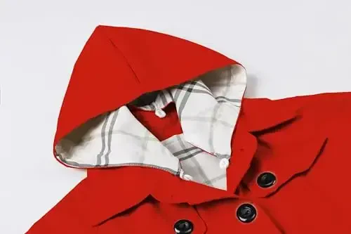 Betusline Girl's Single Breasted плаш Trenç Palto Kiyim Ustki Kiyimi, 2-14 Yillar - 6