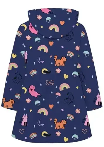 Betusline Girl's Single Breasted Trench Coat Dress Coat Outerwear, 2-14 Years - 2