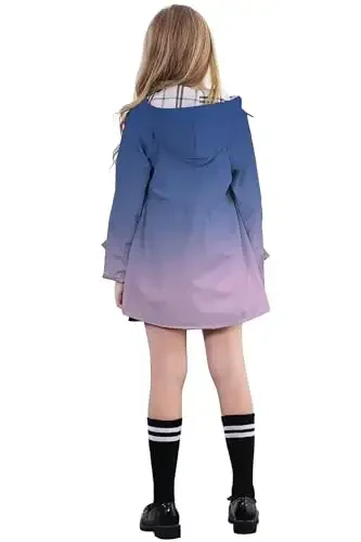 Betusline Girl's Single Breasted Trench Coat Dress Coat Outerwear, 2-14 Years - 4