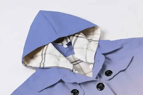 Betusline Girl's Single Breasted Trench Coat Dress Coat Outerwear, 2-14 Years - 6