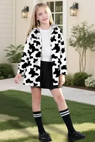 Betusline Girl's Single Breasted Trench Coat Dress Coat Outerwear, 2-14 Years - 5