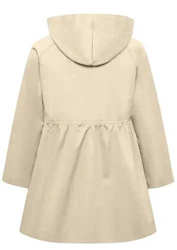 Betusline Girl's Single Breasted Trench Coat Dress Coat Outerwear, 2-14 Years - 5