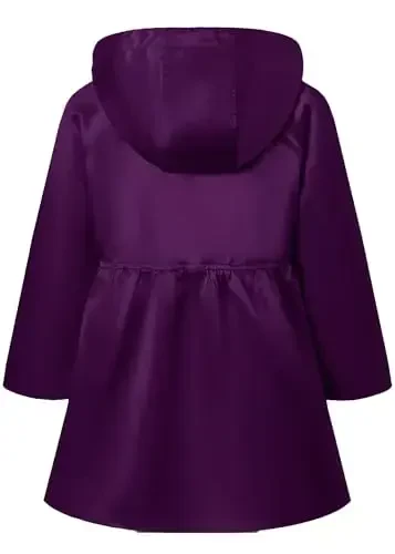 Betusline Girl's Single Breasted Trench Coat Dress Coat Outerwear, 2-14 Years - 2