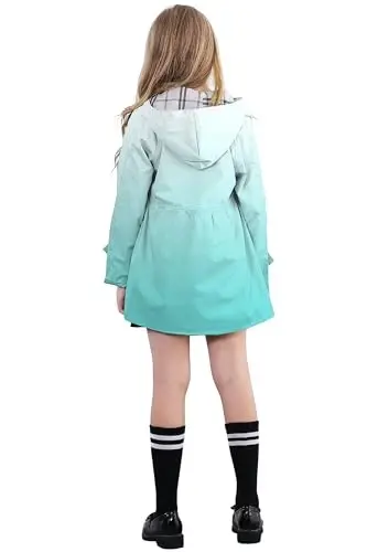 Betusline Girl's Single Breasted Trench Coat Dress Coat Outerwear, 2-14 Years - 4