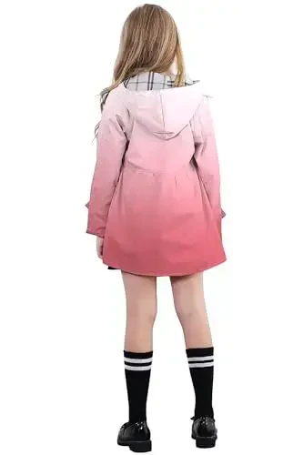Betusline Girl's Single Breasted Trench Coat Dress Coat Outerwear, 2-14 Years - 4