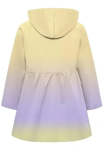 Betusline Girl's Single Breasted Trench Coat Hooded Dress Coat Outerwear, 2-14 Years - 5
