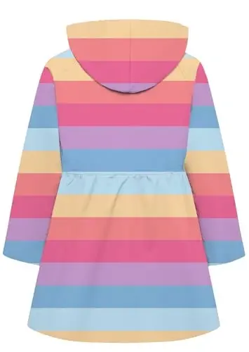 Betusline Girl's Single Breasted Trench Coat Hooded Dress Coat Outerwear, 2-14 Years - 5