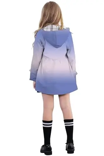Betusline Girl's Single Breasted Trench Coat Dress Coat Outerwear, 2-14 Years - 10