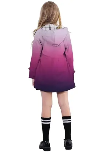 Betusline Girl's Single Breasted Trench Coat Dress Coat Outerwear, 2-14 Years - 10