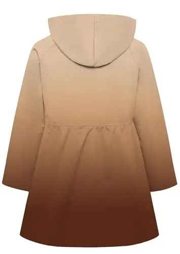 Betusline Girl's Single Breasted Trench Coat Dress Coat Outerwear, 2-14 Years - 5