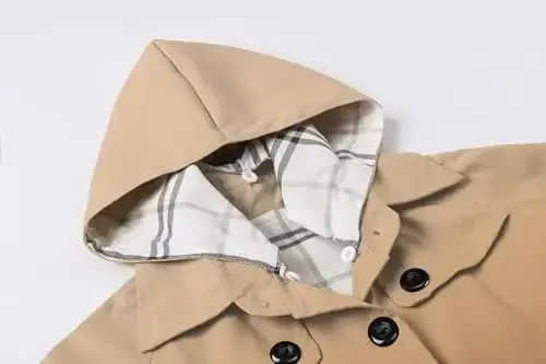 Betusline Girl's Single Breasted Trench Coat Dress Coat Outerwear, 2-14 Years - 6