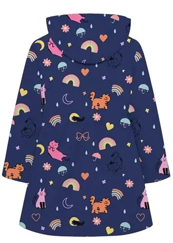 Betusline Girl's Single Breasted Trench Coat Dress Coat Outerwear, 2-14 Years - BETUSLINE (1)