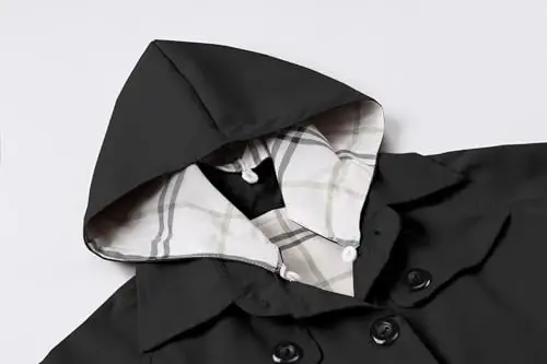 Betusline Girl's Single Breasted Trench Coat Dress Coat Outerwear, 2-14 Years - 6