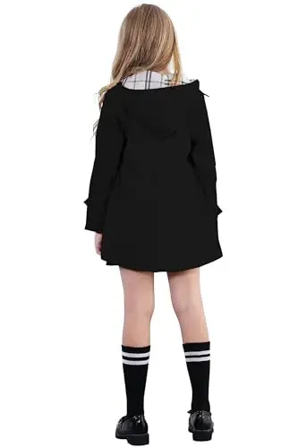 Betusline Girl's Single Breasted Trench Coat Dress Coat Outerwear, 2-14 Years - 10