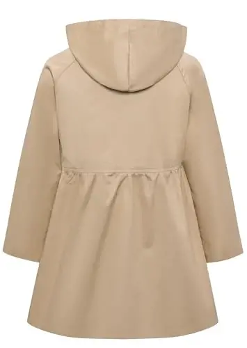 Betusline Girl's Single Breasted Trench Coat Dress Coat Outerwear, 2-14 Years - 5