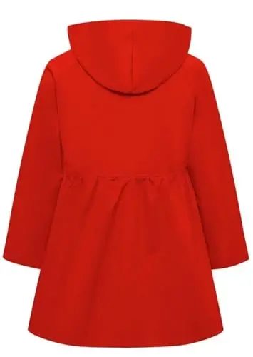 Betusline Girl's Single Breasted Trench Coat Dress Coat Outerwear, 2-14 Years - 5