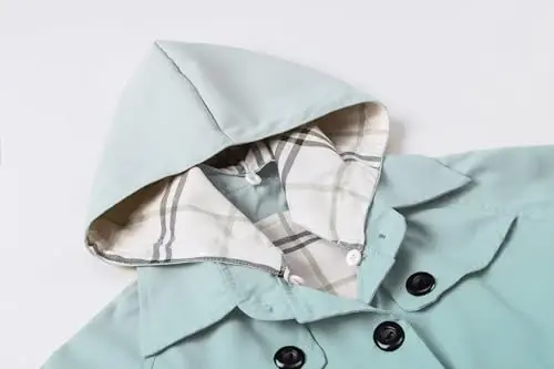 Betusline Girl's Single Breasted Trench Coat Dress Coat Outerwear, 2-14 Years - 6