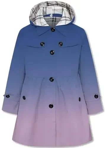 Betusline Girl's Single Breasted Trench Coat Dress Coat Outerwear, 2-14 Years 