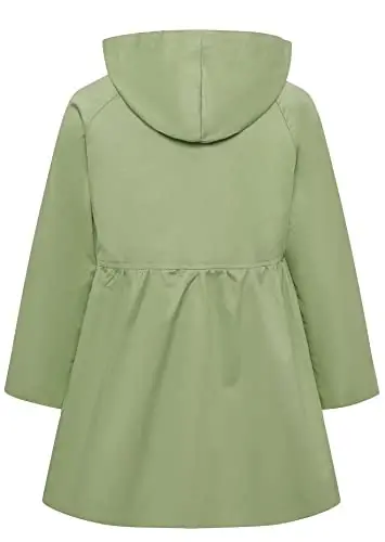 Betusline Girl's Single Breasted Trench Coat Dress Coat Outerwear, 2-14 Years - 2