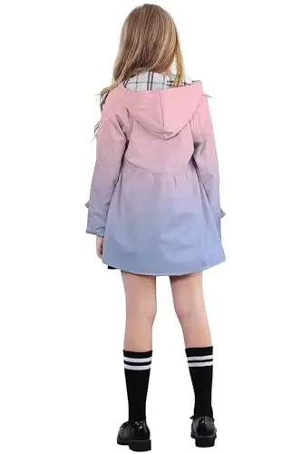 Betusline Girl's Single Breasted Trench Coat Dress Coat Outerwear, 2-14 Years - 4