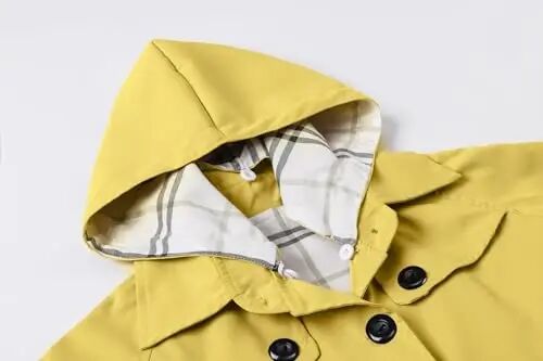 Betusline Girl's Single Breasted Trench Coat Hooded Dress Coat Outerwear, 2-14 Years - 6