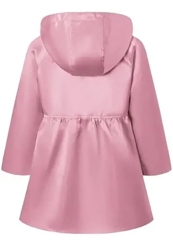 Betusline Girl's Single Breasted Trench Coat Dress Coat Outerwear, 2-14 Years - 2