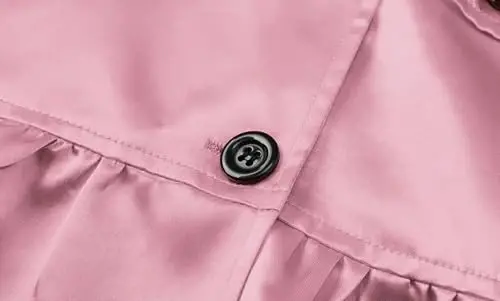 Betusline Girl's Single Breasted Trench Coat Dress Coat Outerwear, 2-14 Years - 4