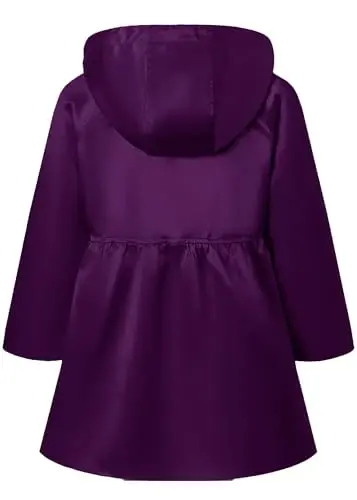 Betusline Girl's Single Breasted Trench Coat Dress Coat Outerwear, 2-14 Years - MODAZONE (1)