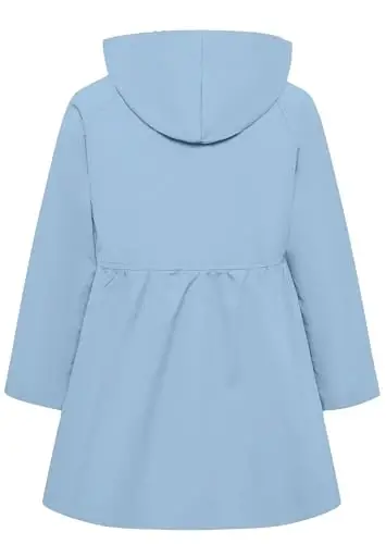 Betusline Girl's Single Breasted Trench Coat Hooded Dress Coat Outerwear, 2-14 Years - 5