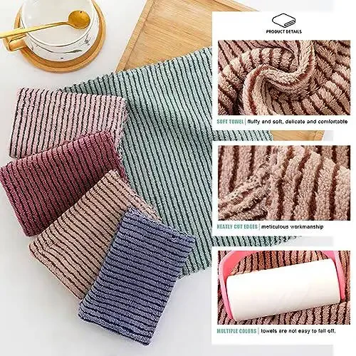 BEWDIO Microfiber Towels Cleaning 12