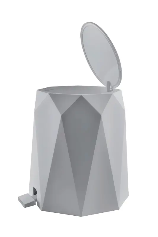 Beya Plastik 5 l Trash Can and Toilet Brush Geo - 2
