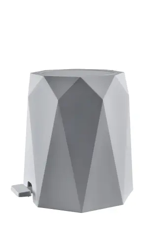 Beya Plastik 5 l Trash Can and Toilet Brush Geo - 3