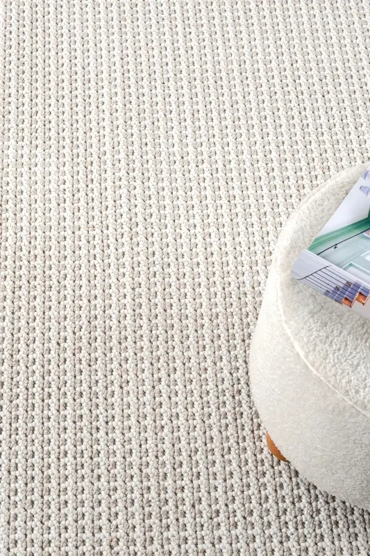 Beyaz Bej Yumuşak Dokulu Halı Kilim Salon Mutfak Koridor Yolluk Dokuma Makine Halısı 006 - Beyaz 4 - 7