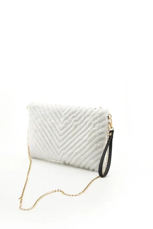 Beyaz - Beyaz SP1034 Kadın Portföy & Clutch-44 BEYAZ - 4