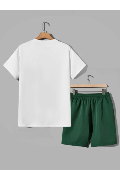 Beyaz Broklyn Baskılı Takım-beyaz - 2