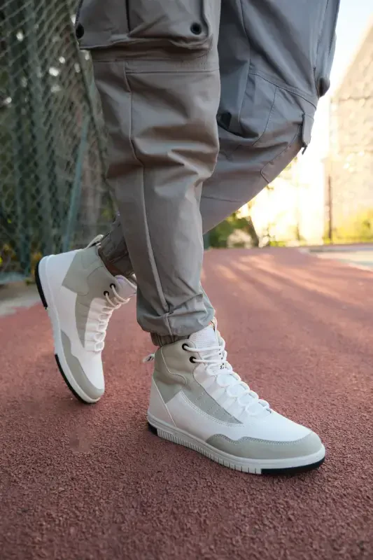 Beyaz Buz Erkek Sneaker Bot 00122262-Beyaz Buz - 3