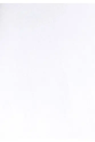 Comfort Fit Shirt Neck Düz Erkek Beyaz Kısa Kol Gömlek - 5