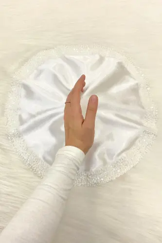 Beyaz Gelin Damat Mendili Pullu, Halay El Mendili, Düğün Kına Sünnet Söz Nişan Bride Bekarlığa - ORKİDESATENMENDİLBEYAZ 