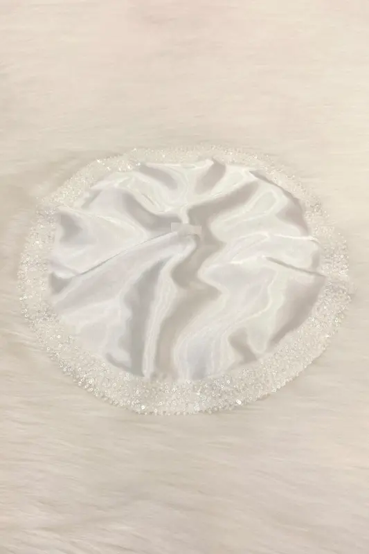 Beyaz Gelin Damat Mendili Pullu, Halay El Mendili, Düğün Kına Sünnet Söz Nişan Bride Bekarlığa - ORKİDESATENMENDİLBEYAZ - 3