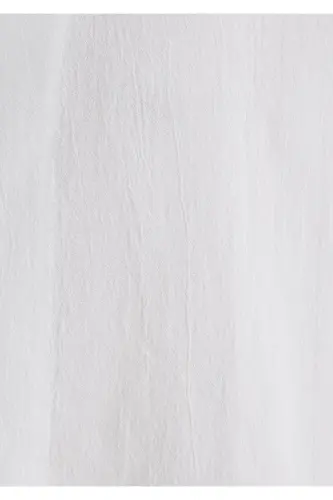 Beyaz Gömlek Loose Fit / Bol Rahat Kesim 0211519-70057-Beyaz - 7