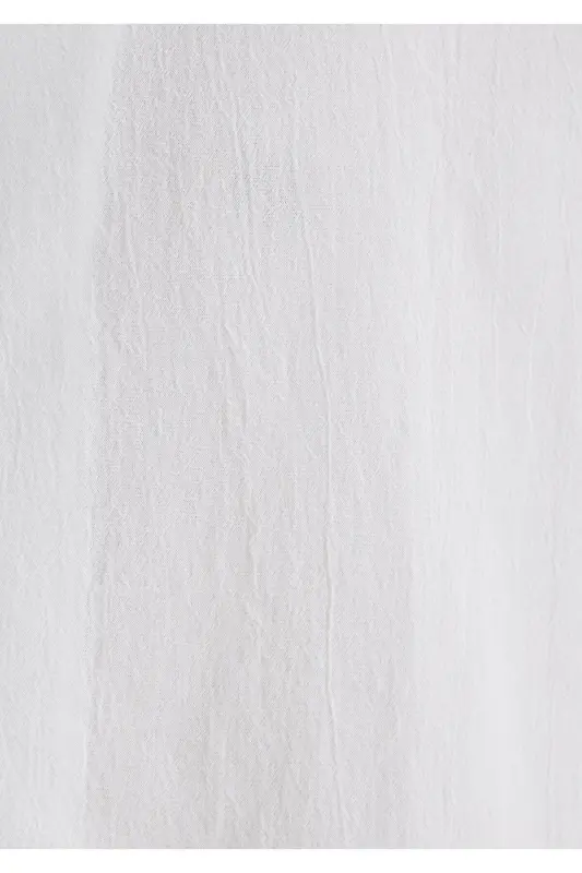 Beyaz Gömlek Loose Fit / Bol Rahat Kesim 0211519-70057-Beyaz - 7