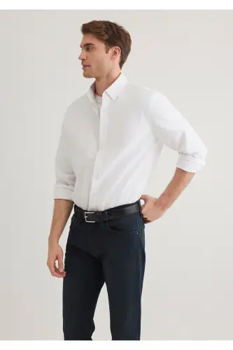 Beyaz Gömlek Regular Fit / Normal Kesim 0211199-620-Beyaz 