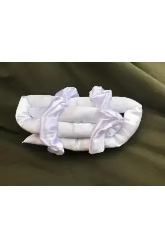 Beyaz Isısız Saç Şekillendirme Seti Saten Saç Sosisi Saç Bigudisi Seti Saç Şekillendirici-Beyaz - 4