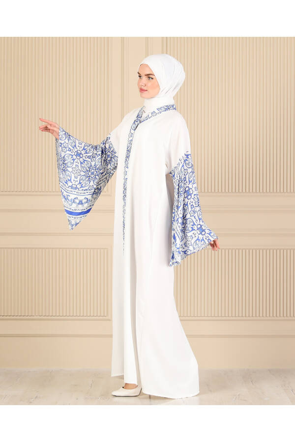 BEYAZ İSPANYOL KOL FERACE & ABAYA - 4